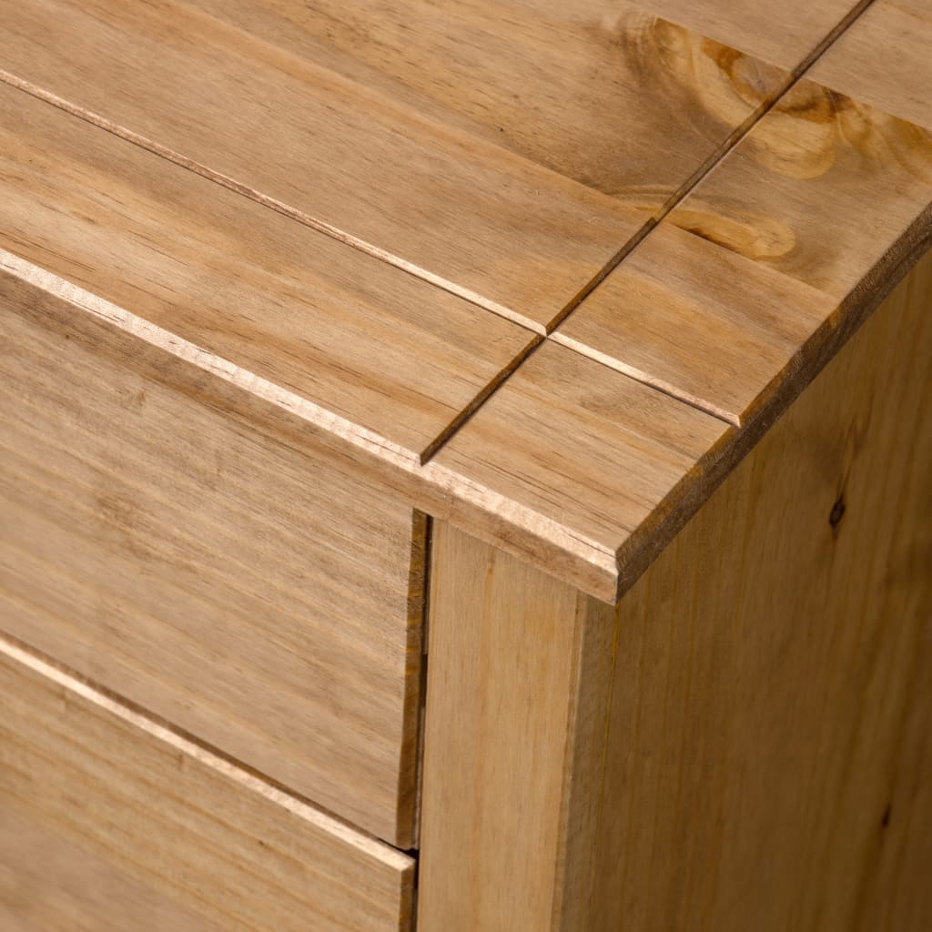 vidaXL Armario auxiliar de madera de pino estilo Panamá 80x40x73 cm
