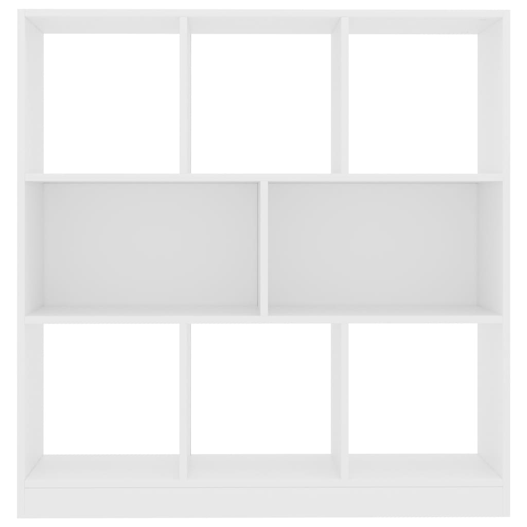 vidaXL Estantería librería madera contrachapada blanco 97,5x29,5x100cm