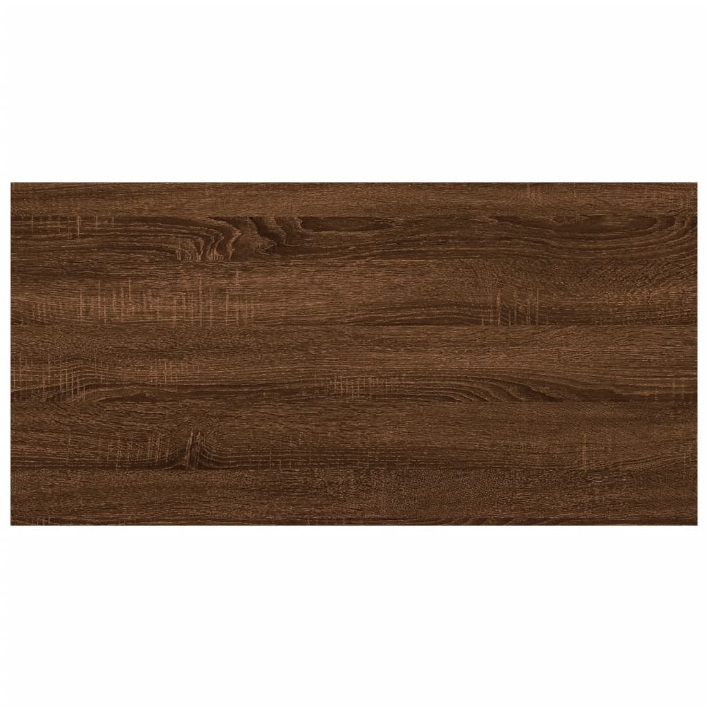 vidaXL Estantes pared 8uds madera ingeniería roble marrón 40x20x1,5 cm