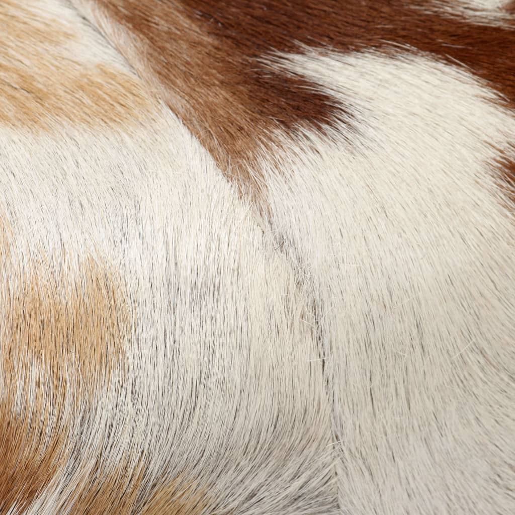 vidaXL Taburete de cuero de cabra auténtico 60x30x50 cm