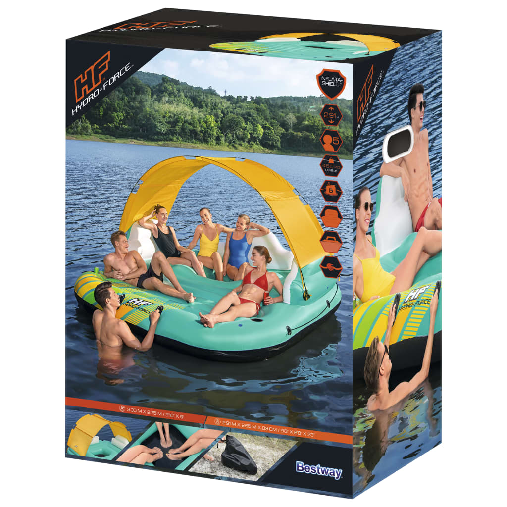 Bestway Isla inflable para 5 personas Sunny Lounge 291x265x83 cm