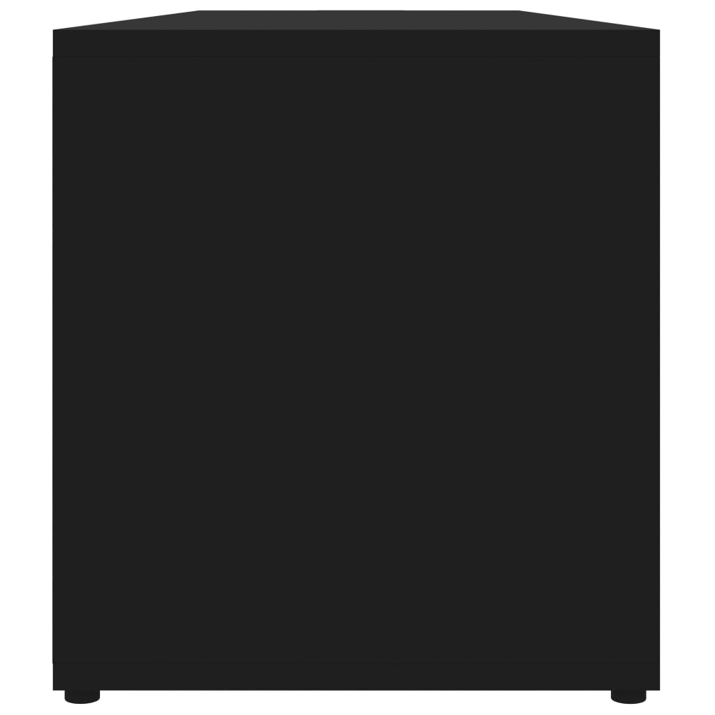 vidaXL Mueble para TV de aglomerado negro 120x34x37 cm