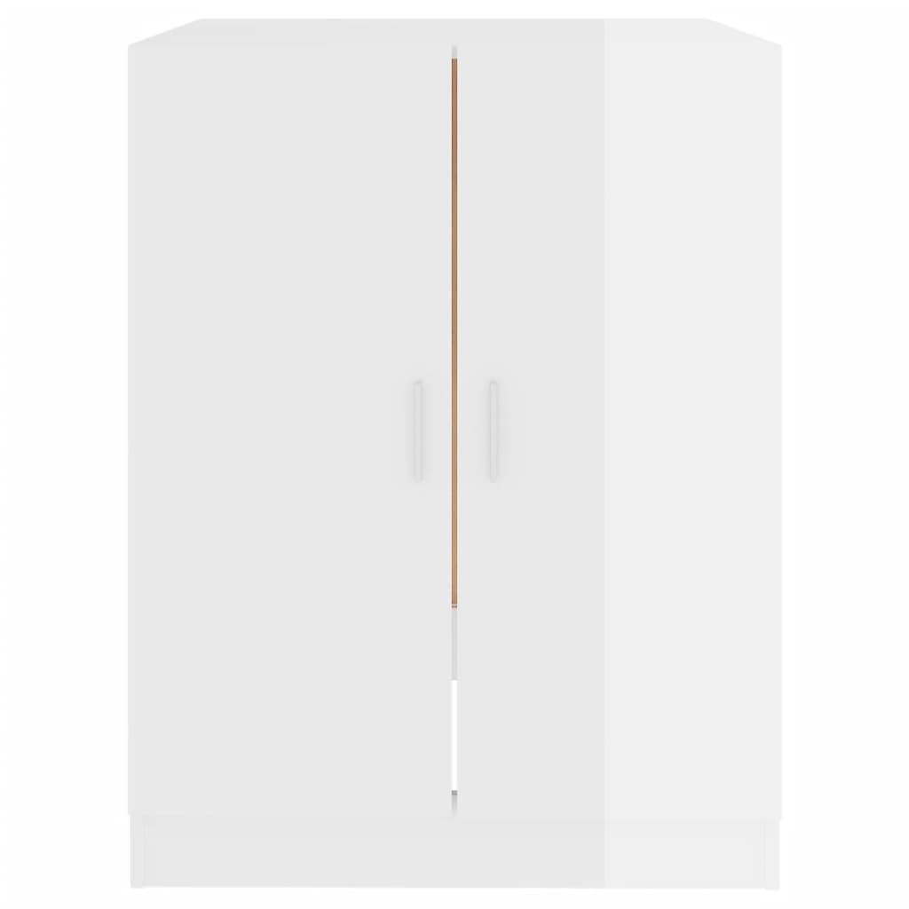 vidaXL Armario de lavadora blanco brillante 71x71,5x91,5 cm
