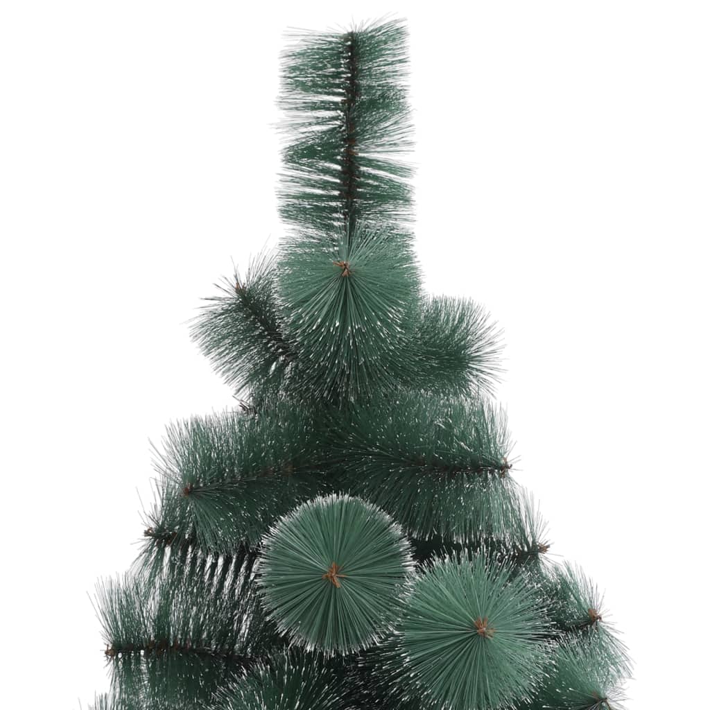 vidaXL Árbol de Navidad con luces y soporte PET verde 150 cm