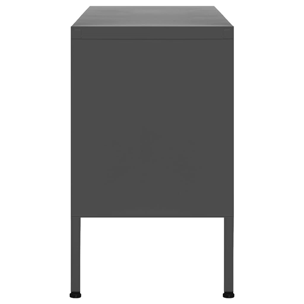 vidaXL Mueble para TV de acero gris antracita 105x35x50 cm