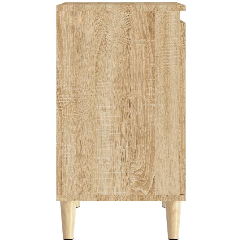 vidaXL Armario de lavabo madera contrachapada roble Sonoma 58x33x60 cm