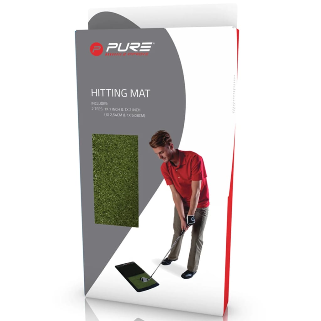 Pure2Improve Alfombra de práctica de golf 60x31x6,5 cm P2I641690