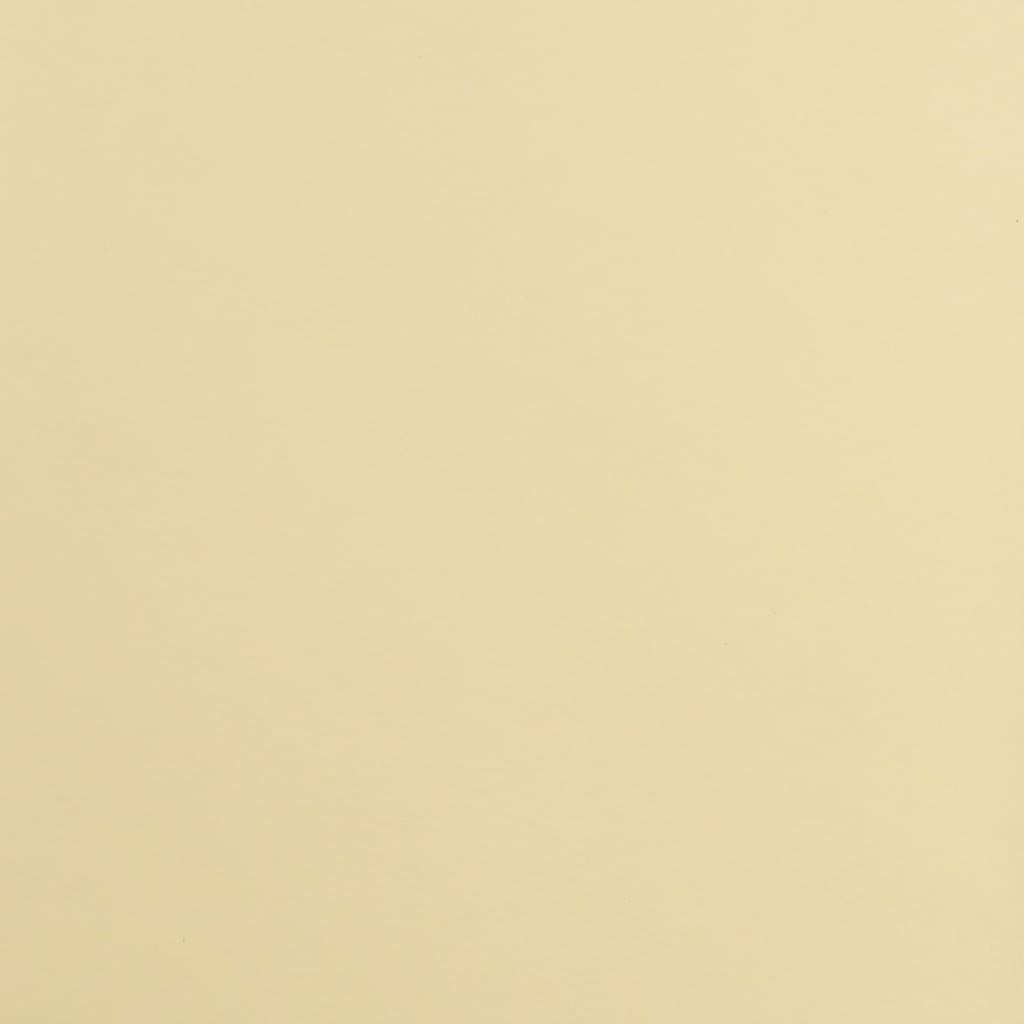 vidaXL Silla de oficina giratoria de cuero sintético crema y blanco