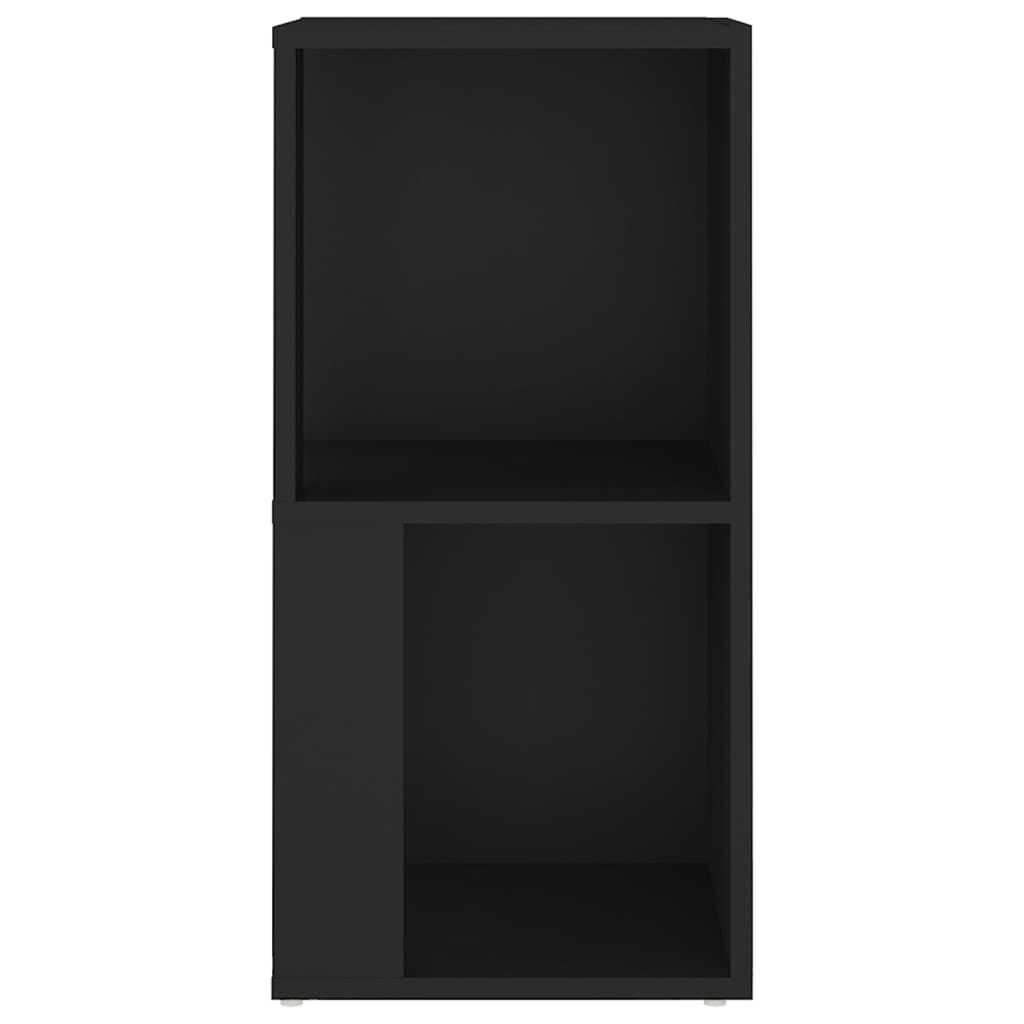 vidaXL Mueble de esquina madera contrachapada negro 33x33x67 cm