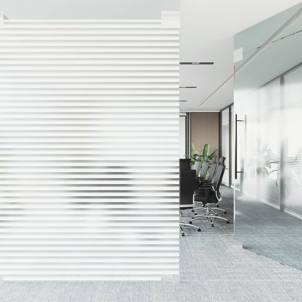 vidaXL Lámina de ventana esmerilada patrón de persiana PVC 45x500 cm