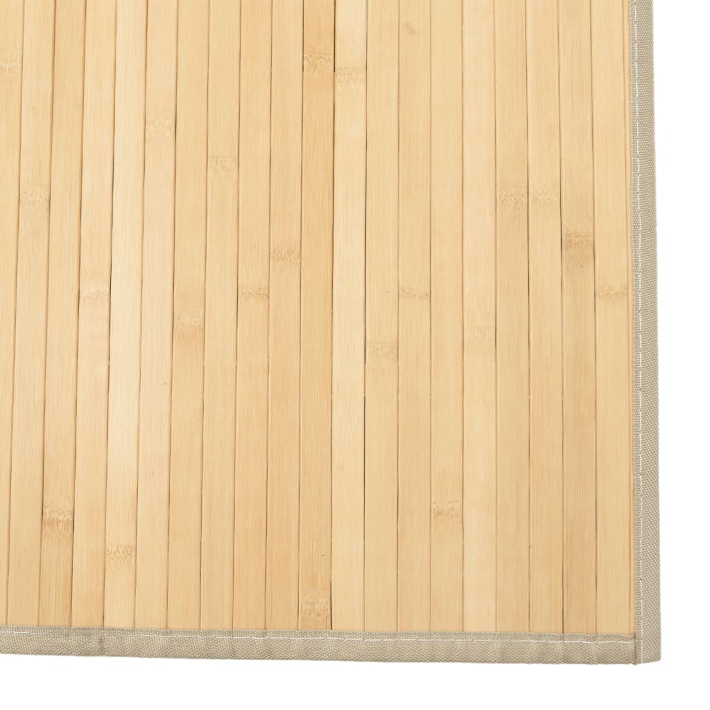 vidaXL Alfombra rectangular bambú color natural claro 80x100 cm