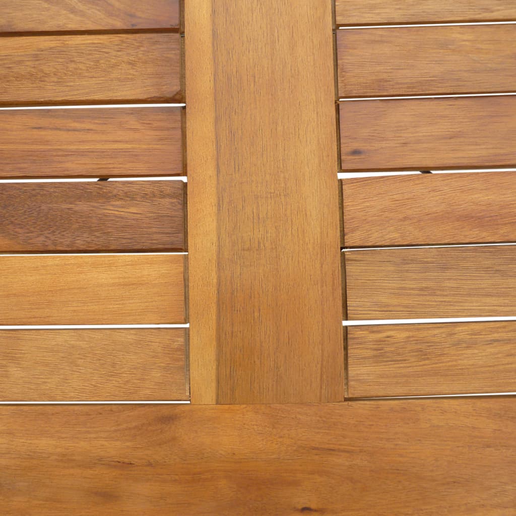 vidaXL Mesa plegable de jardín de madera de acacia maciza 120x70x74 cm
