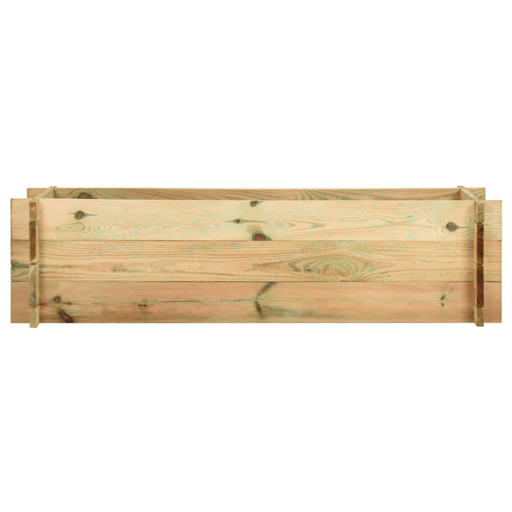 vidaXL Jardinera de verduras madera pino impregnada 120 cm