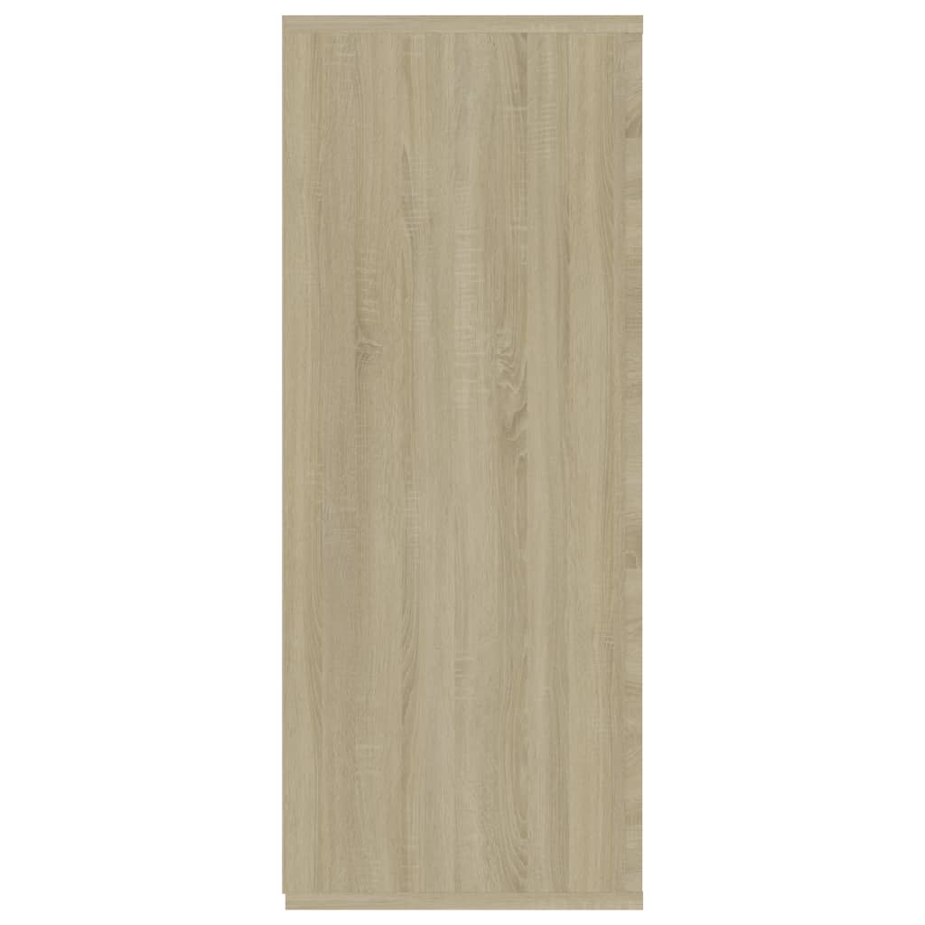 vidaXL Aparador madera contrachapada roble Sonoma 105x30x75 cm