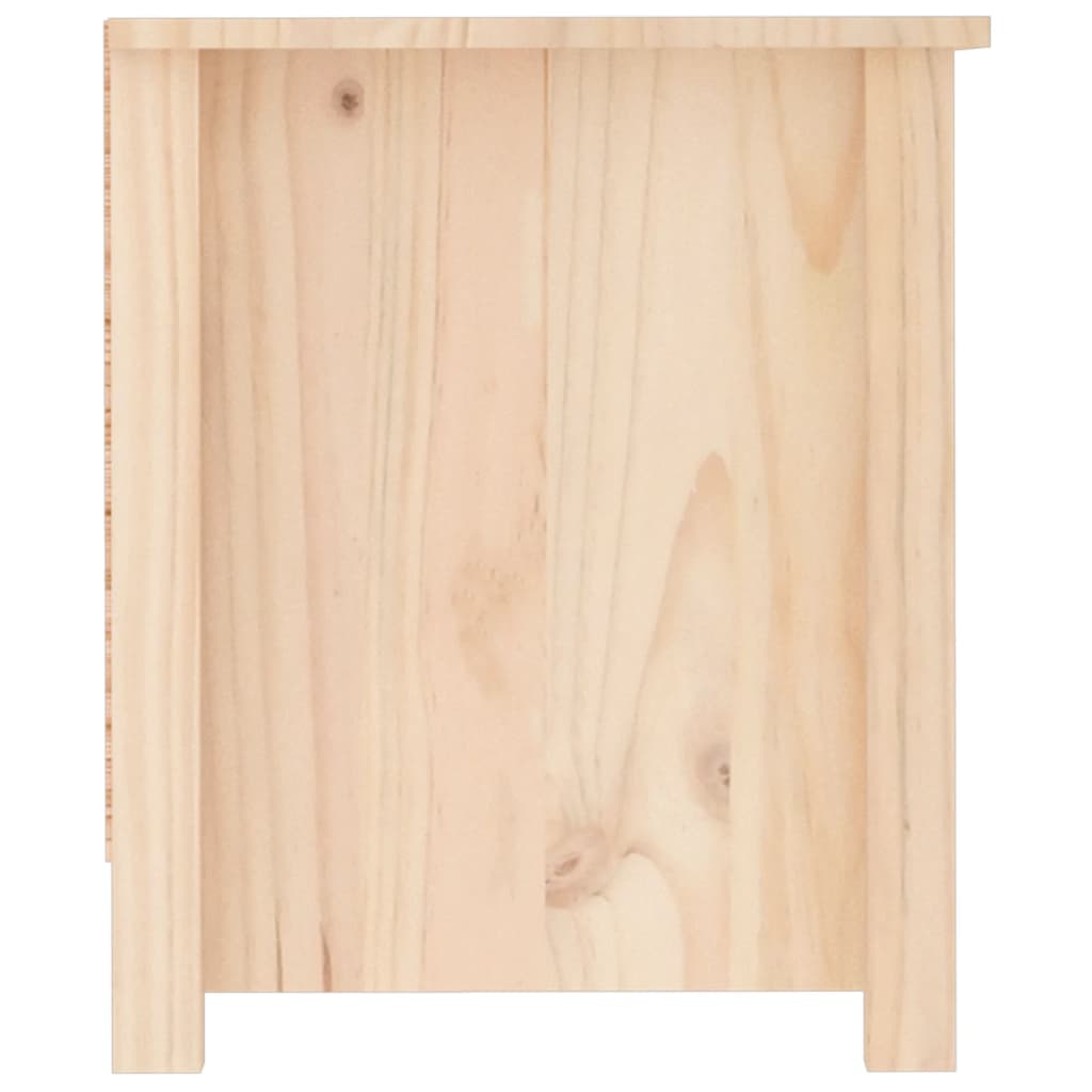 vidaXL Mueble zapatero de madera maciza de pino 110x38x45,5 cm