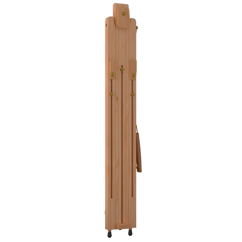 vidaXL Caballete de pintura madera maciza de haya 100x104x172 cm