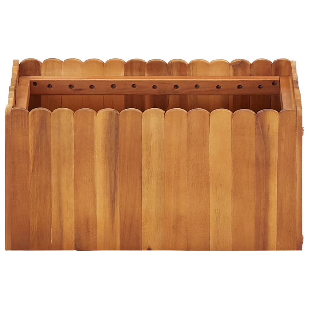 vidaXL Arriate de madera maciza de acacia 50x30x25 cm