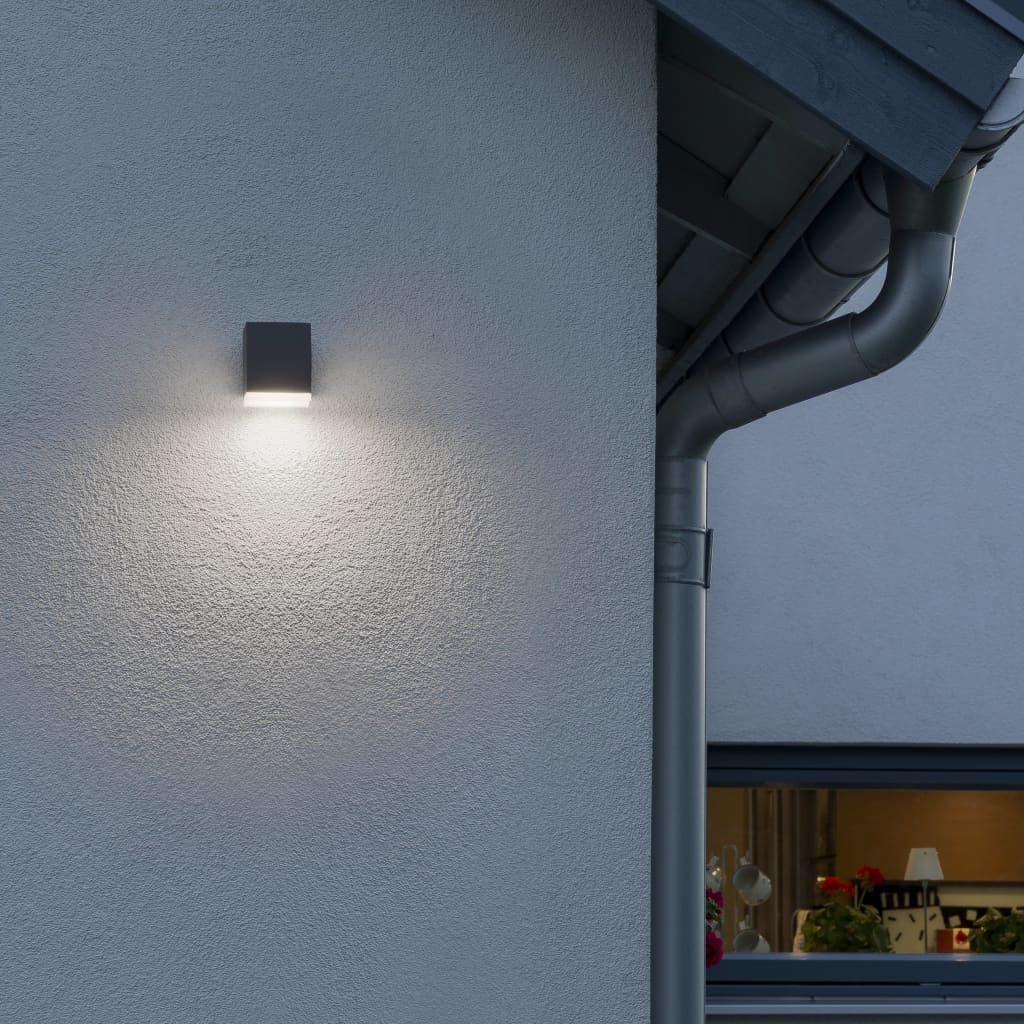 KONSTSMIDE Lámpara LED de pared Monza gris oscuro 1x6W