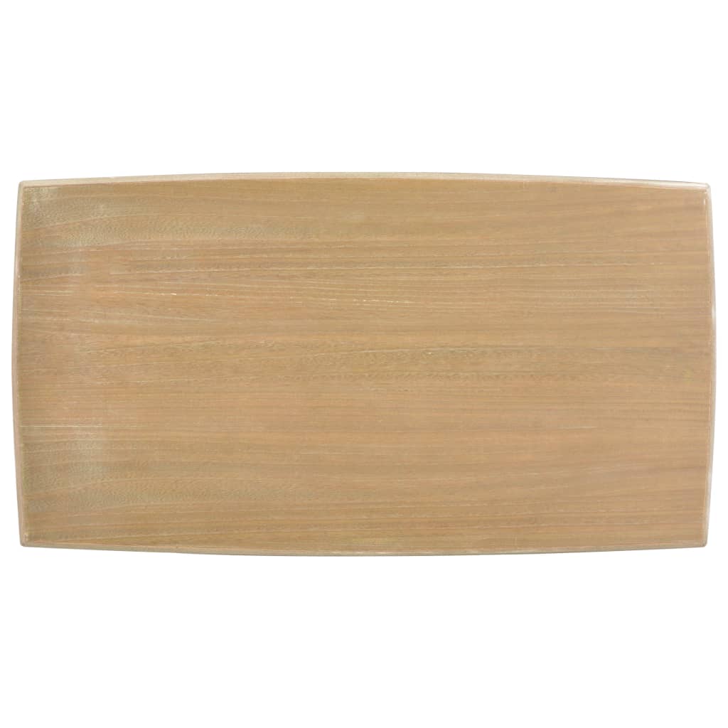 vidaXL Mesa de centro de madera maciza de pino 110x60x40 cm