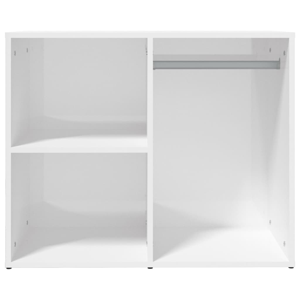 vidaXL Mueble vestidor madera contrachapada blanco brillo 80x40x65 cm