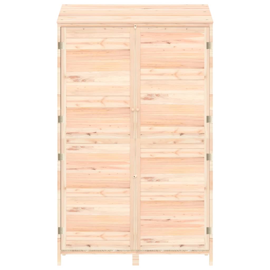 vidaXL Cobertizo de jardín madera maciza de abeto 102x52x174,5 cm