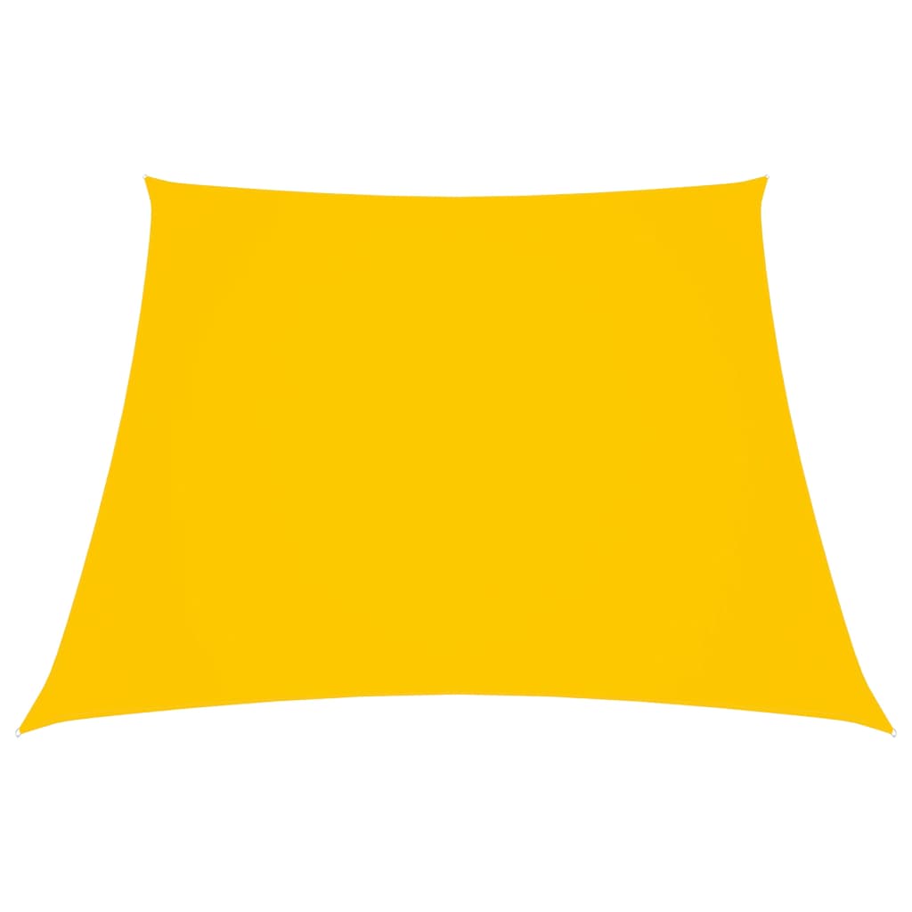 vidaXL Toldo de vela tela oxford trapecio amarillo 2/4x3 m