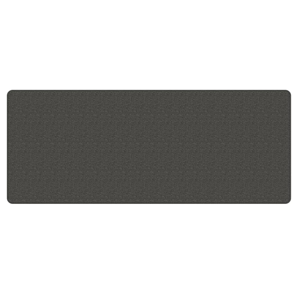 vidaXL Alfombra de pasillo con aspecto sisal gris antracita 80x200 cm