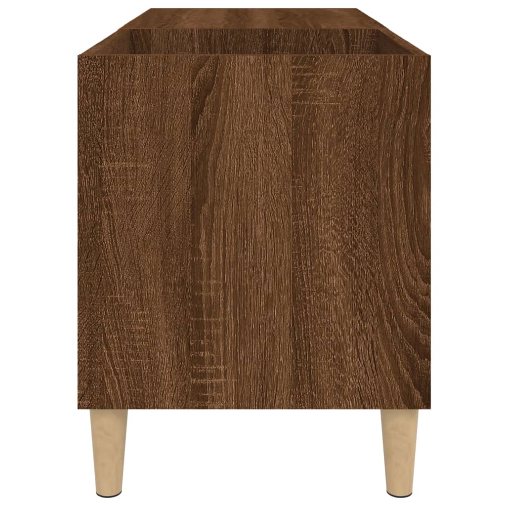 vidaXL Mueble discos madera contrachapada roble marrón 84,5x38x48 cm