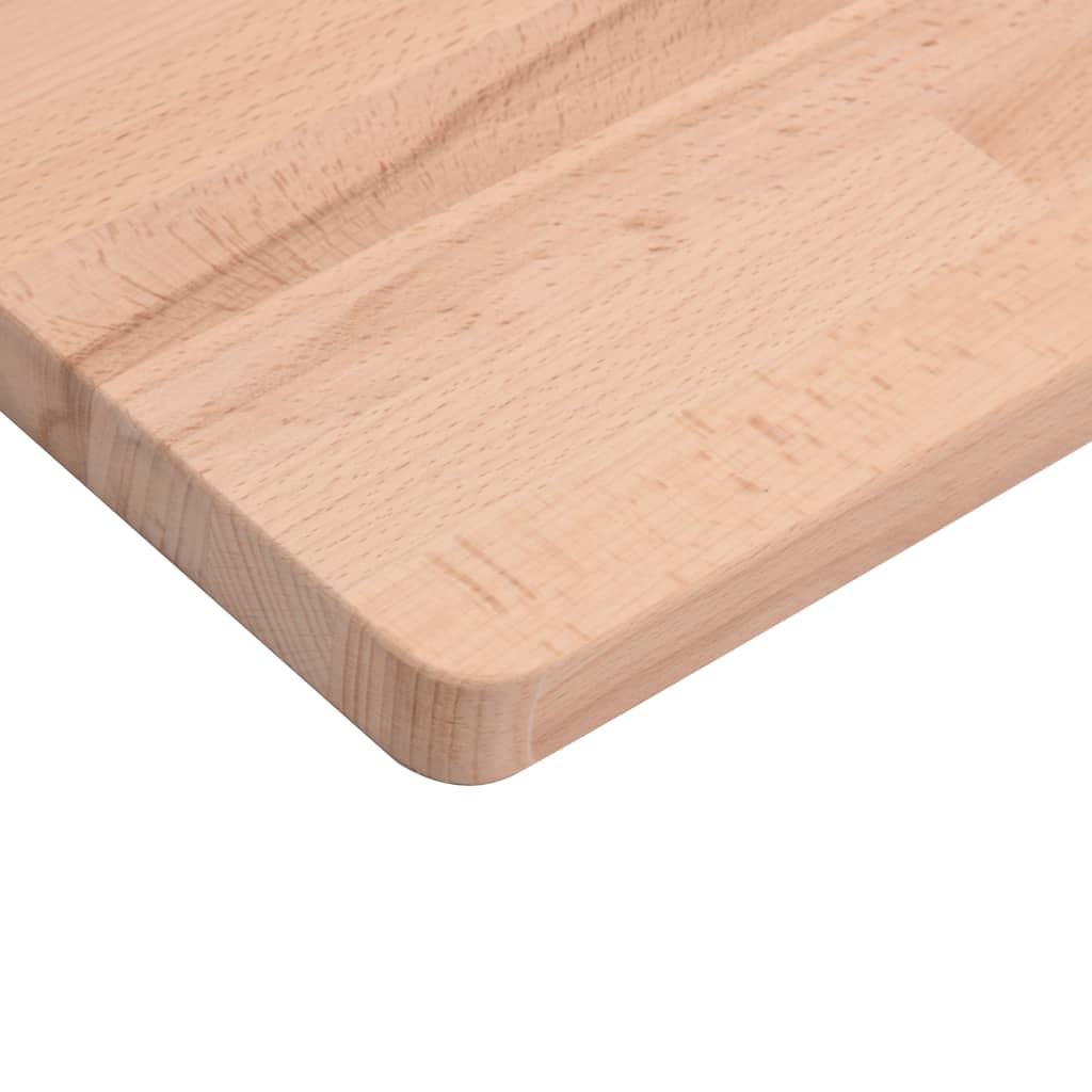 vidaXL Encimera de baño madera maciza de haya 60x40x2,5 cm