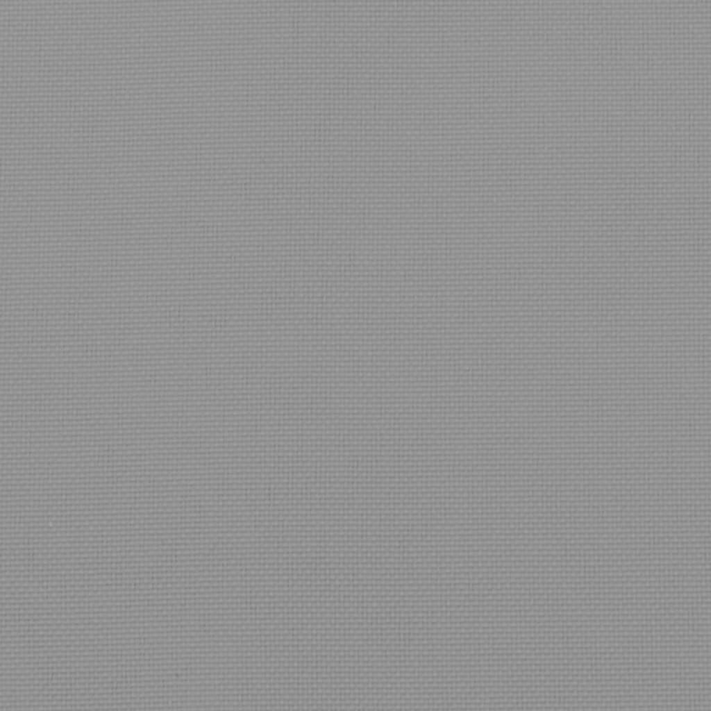 vidaXL Cojines de banco de jardín 2 uds tela Oxford gris 120x50x7 cm