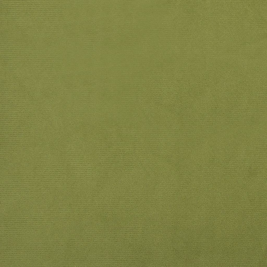 vidaXL Reposapiés de terciopelo verde claro 78x56x32 cm