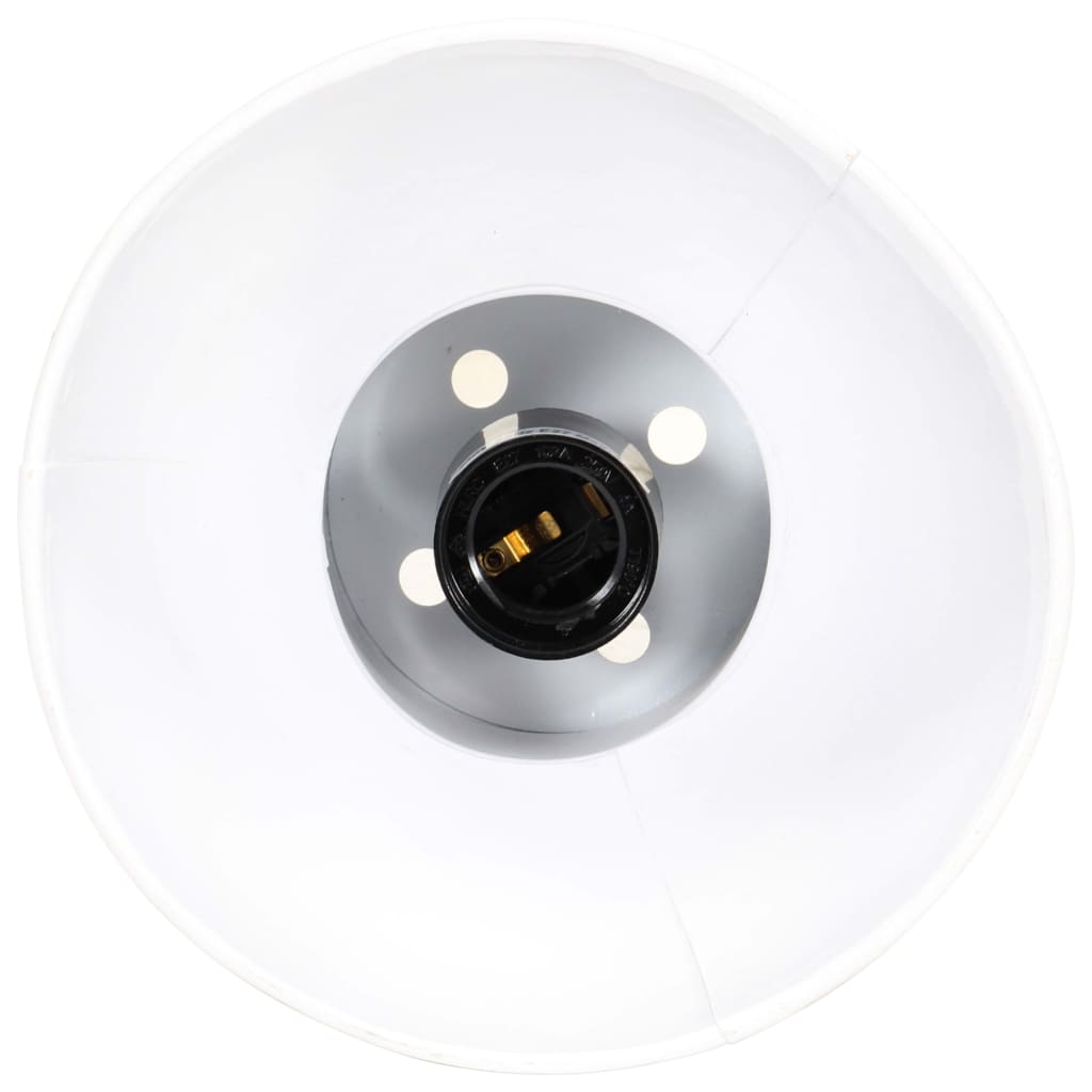 vidaXL Lámpara colgante redonda 25 W blanca 17 cm E27