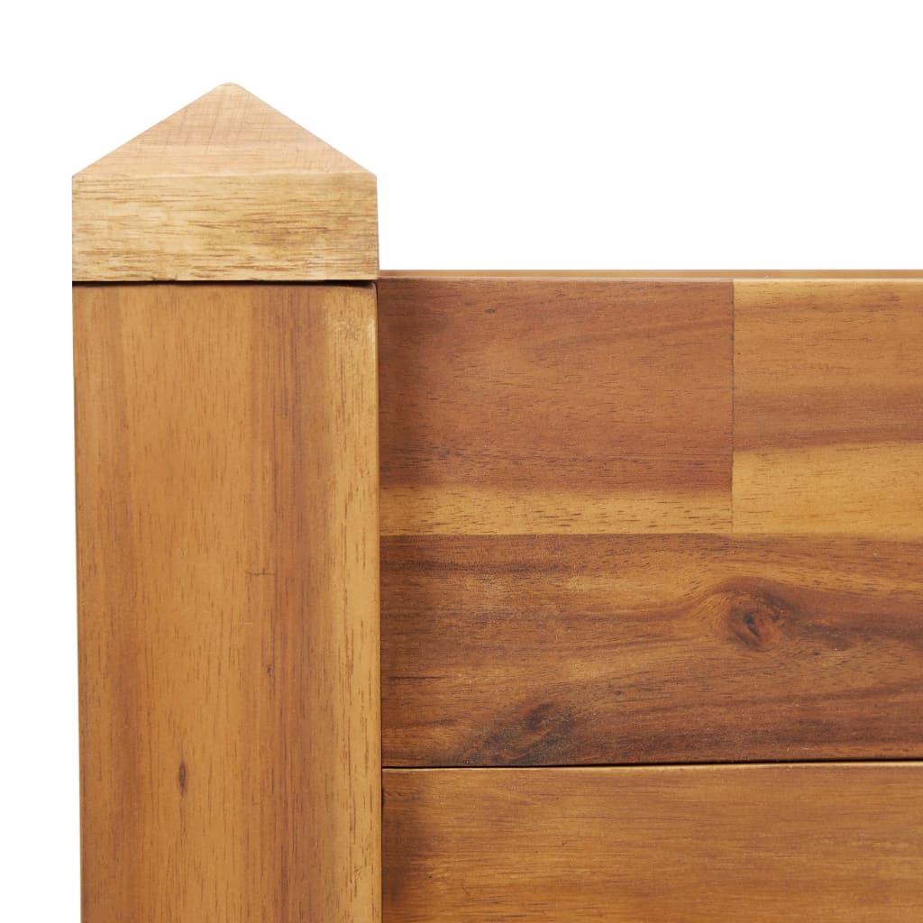 vidaXL Arriate de madera maciza de acacia 110x60x44 cm