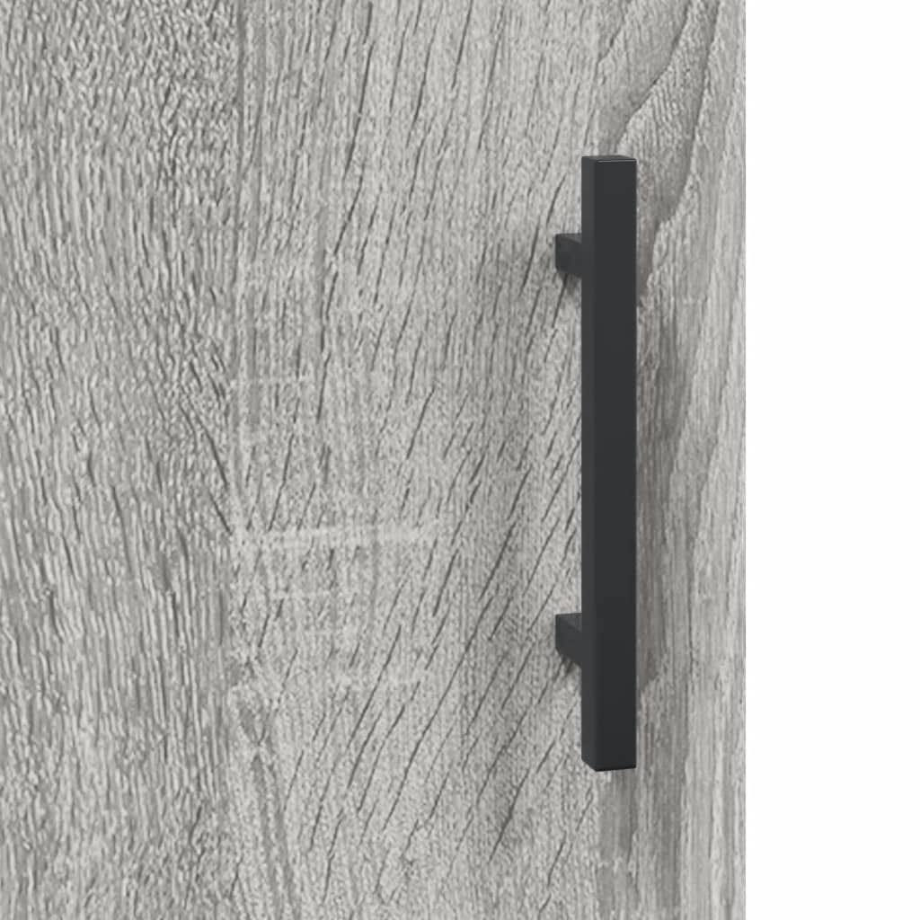 vidaXL Escritorio madera de ingeniería gris Sonoma 140x50x75 cm