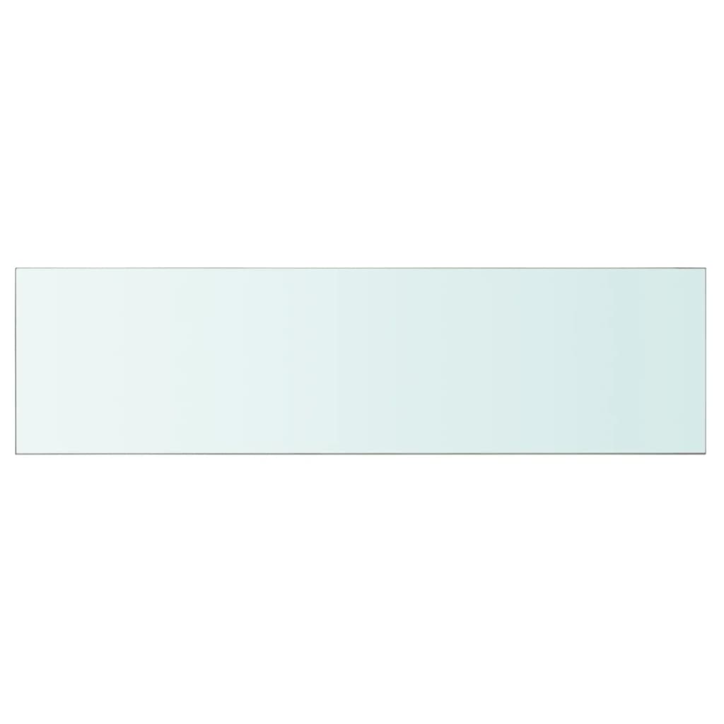 vidaXL Panel de estante vidrio claro 110x30 cm