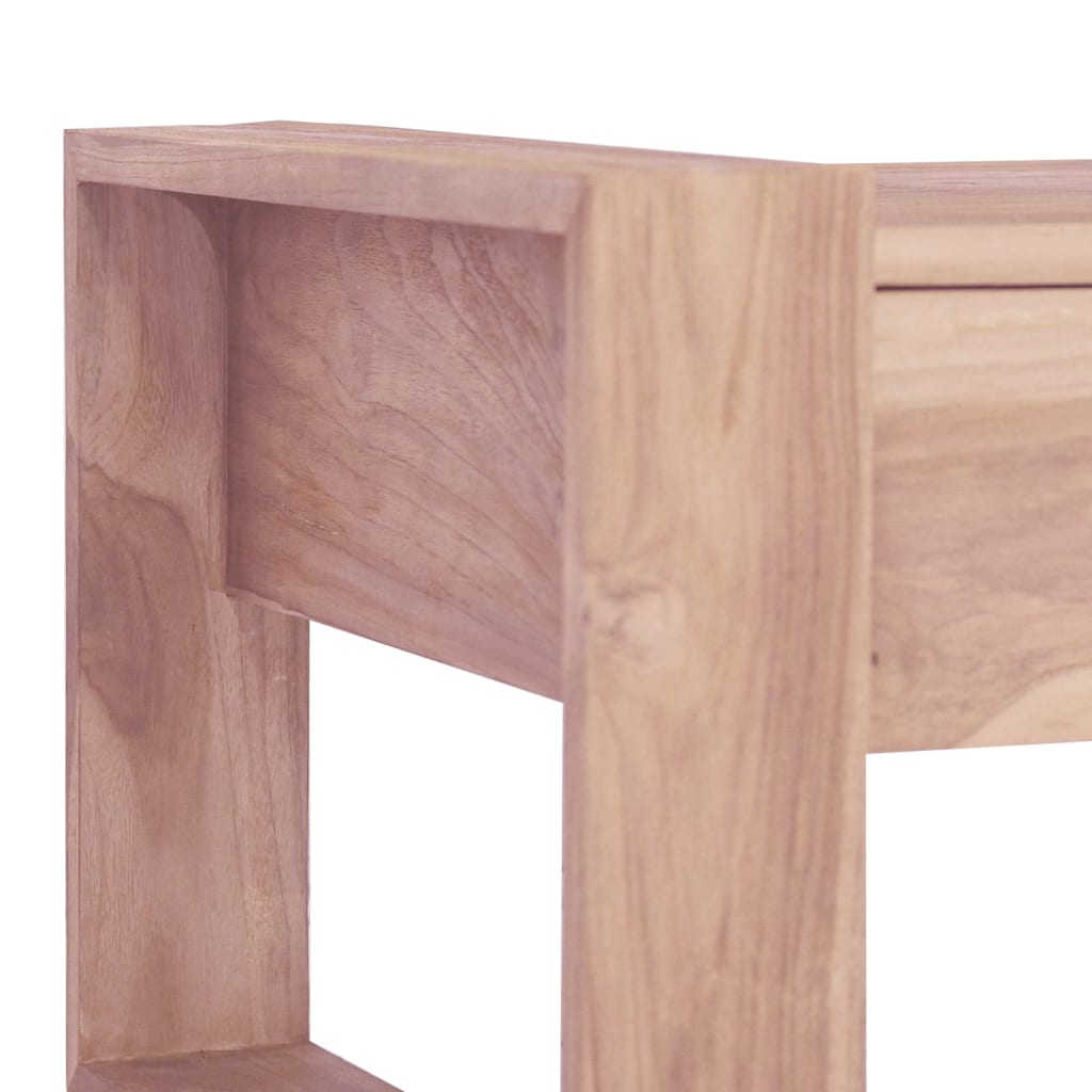 vidaXL Mesa de centro de madera maciza de teca 110x60x40 cm