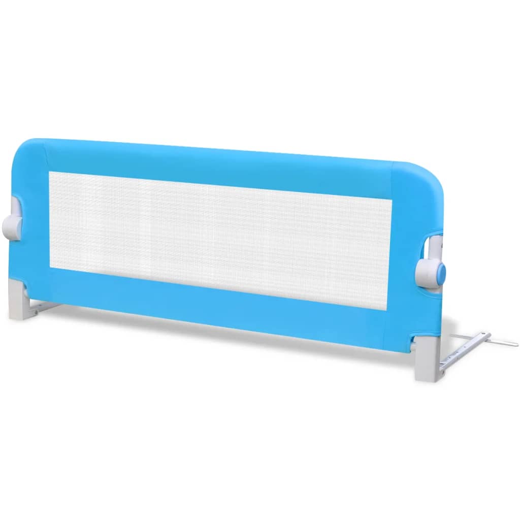 vidaXL Barandilla de seguridad cama de niño 102x42 cm azul