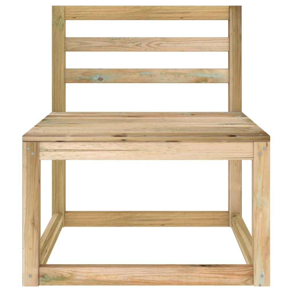 vidaXL Set de muebles de jardín 2 pzas madera de pino impregnada verde