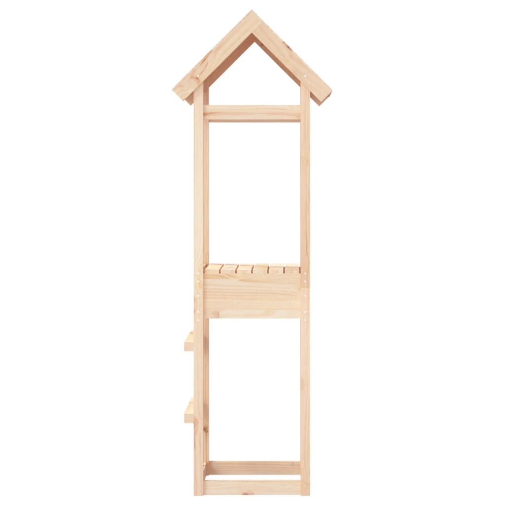 vidaXL Torre de juegos madera maciza de pino 53x46,5x194 cm