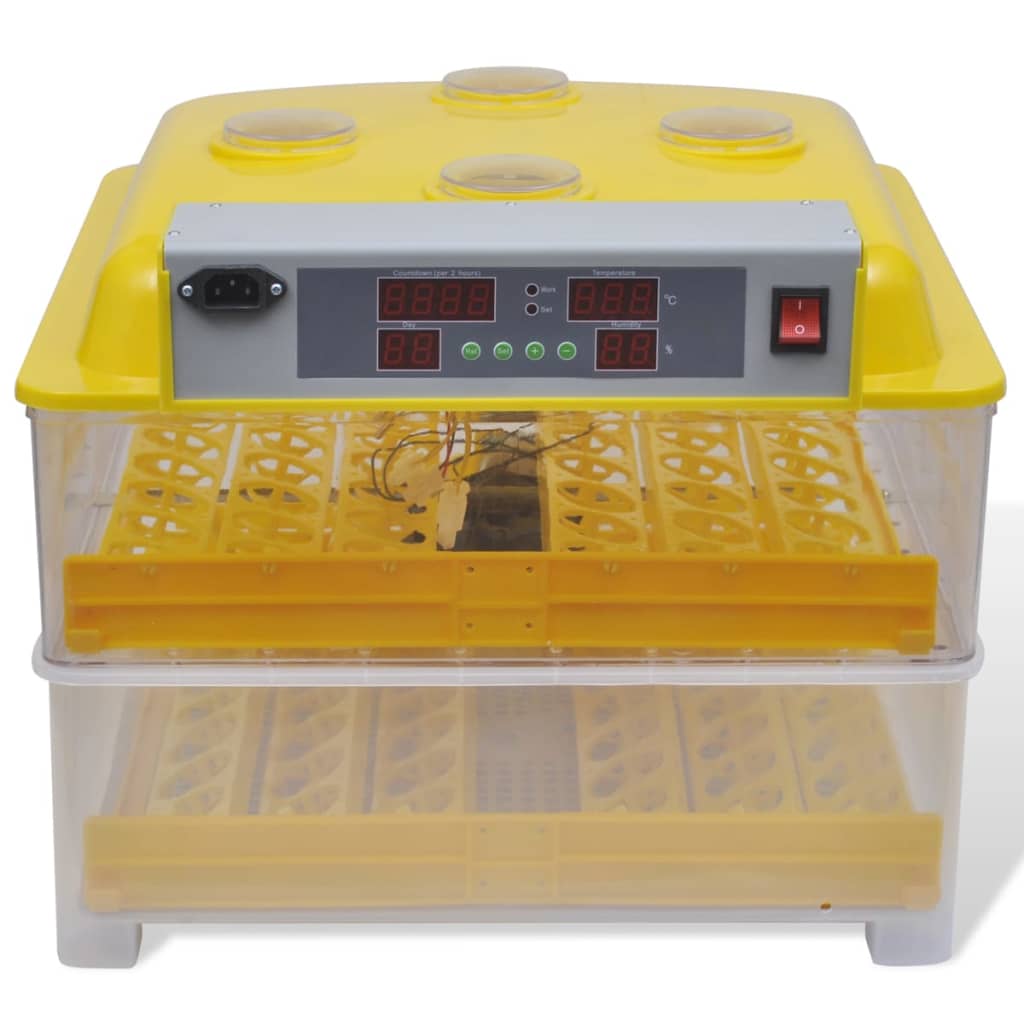 vidaXL Incubadora automática para 96 huevos de gallina