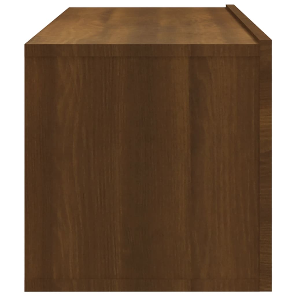 vidaXL Muebles de pared para TV 2 uds madera roble marrón 100x30x30 cm