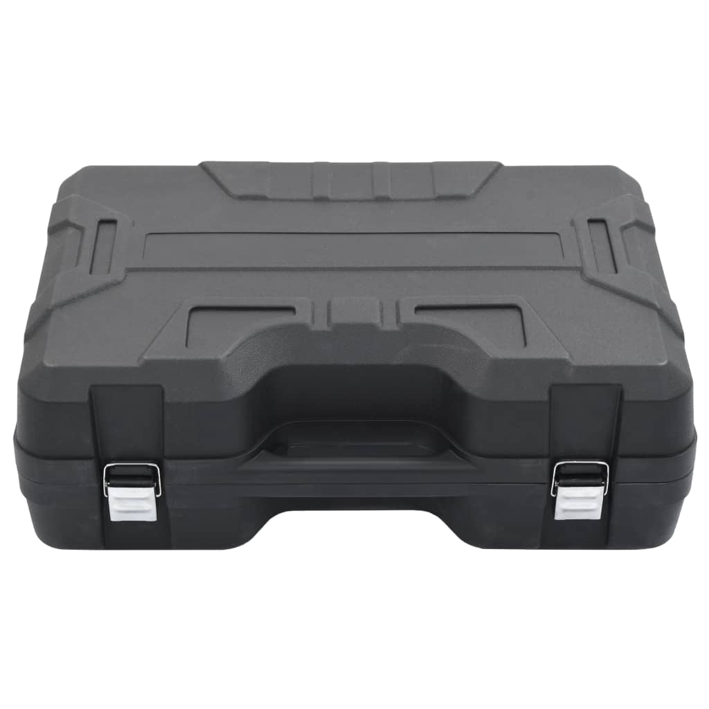 vidaXL Sierra de cinta con base y maletín portátil de acero