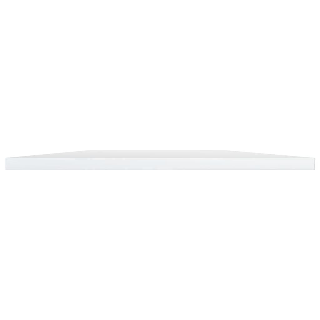 vidaXL Estante estantería 4uds contrachapada blanco brillo 40x50x1,5cm