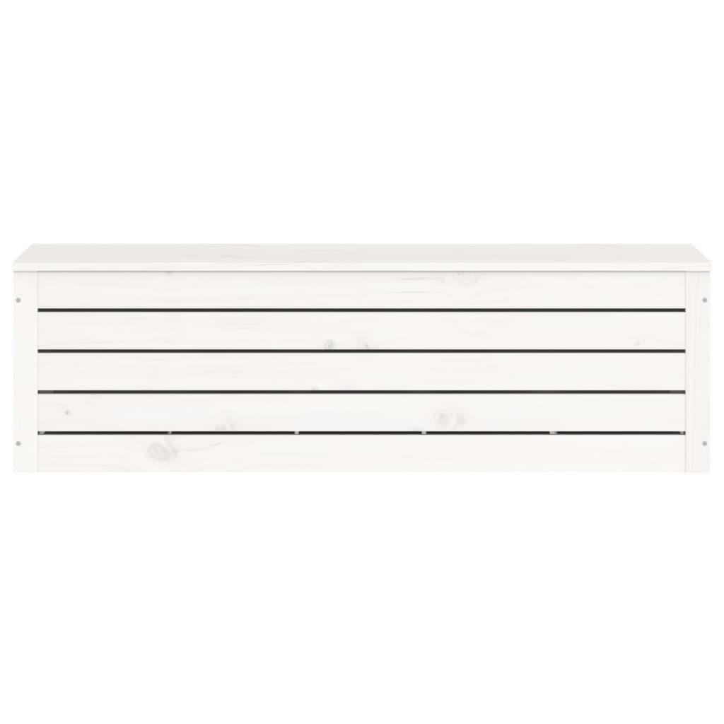 vidaXL Caja de almacenaje madera maciza de pino blanco 109x36,5x33 cm