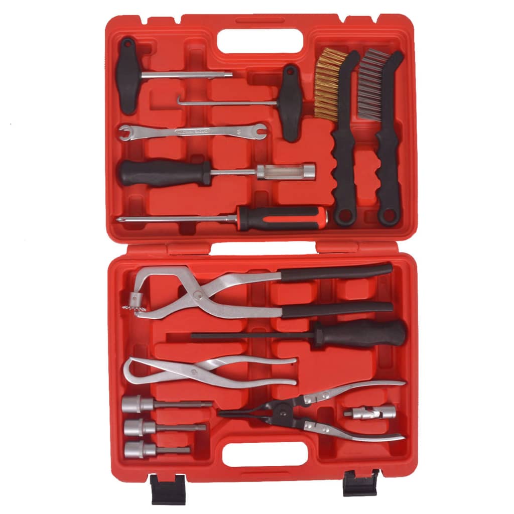 vidaXL Set herramientas de mantenimiento y montaje de frenos 15 piezas