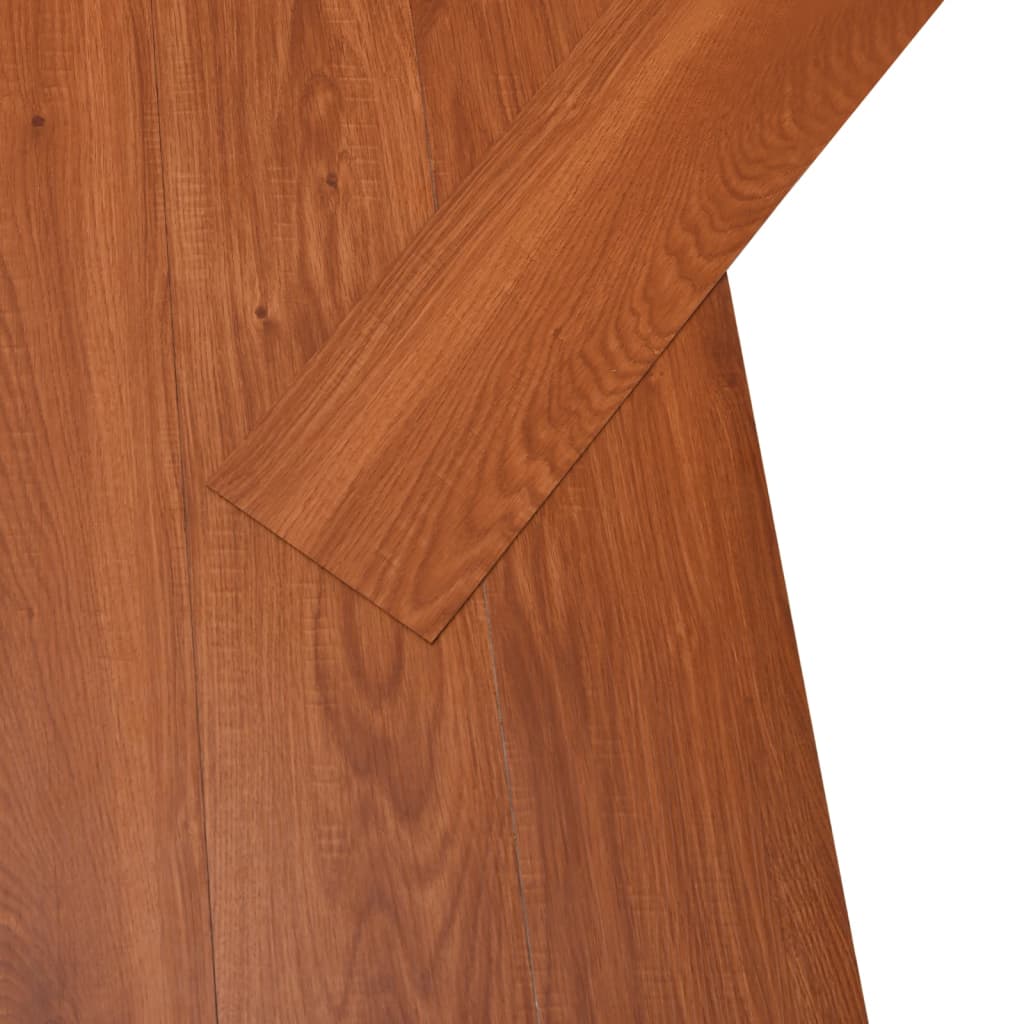 vidaXL Lamas de suelo de PVC autoadhesivas 5,02 m² 2 mm marrón madera