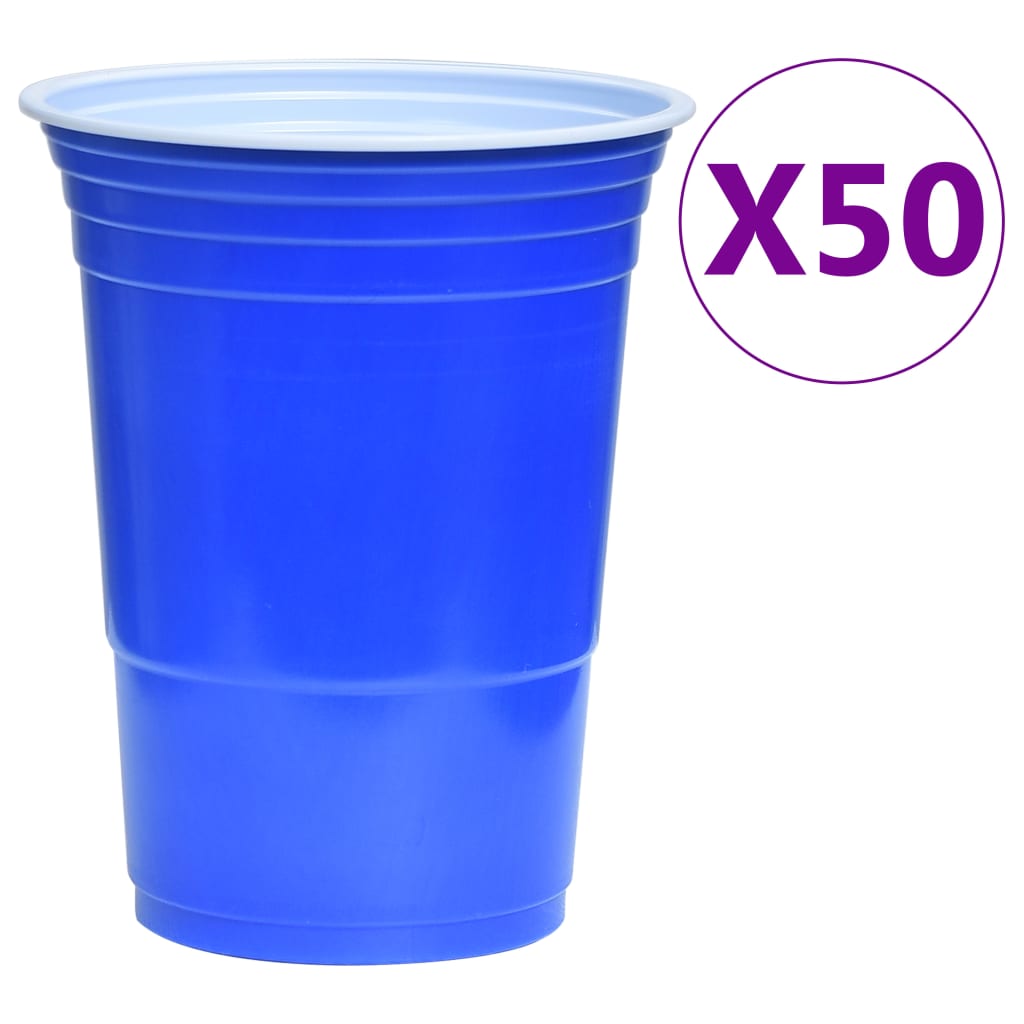 vidaXL Juego de Beer Pong plástico 0,5 L