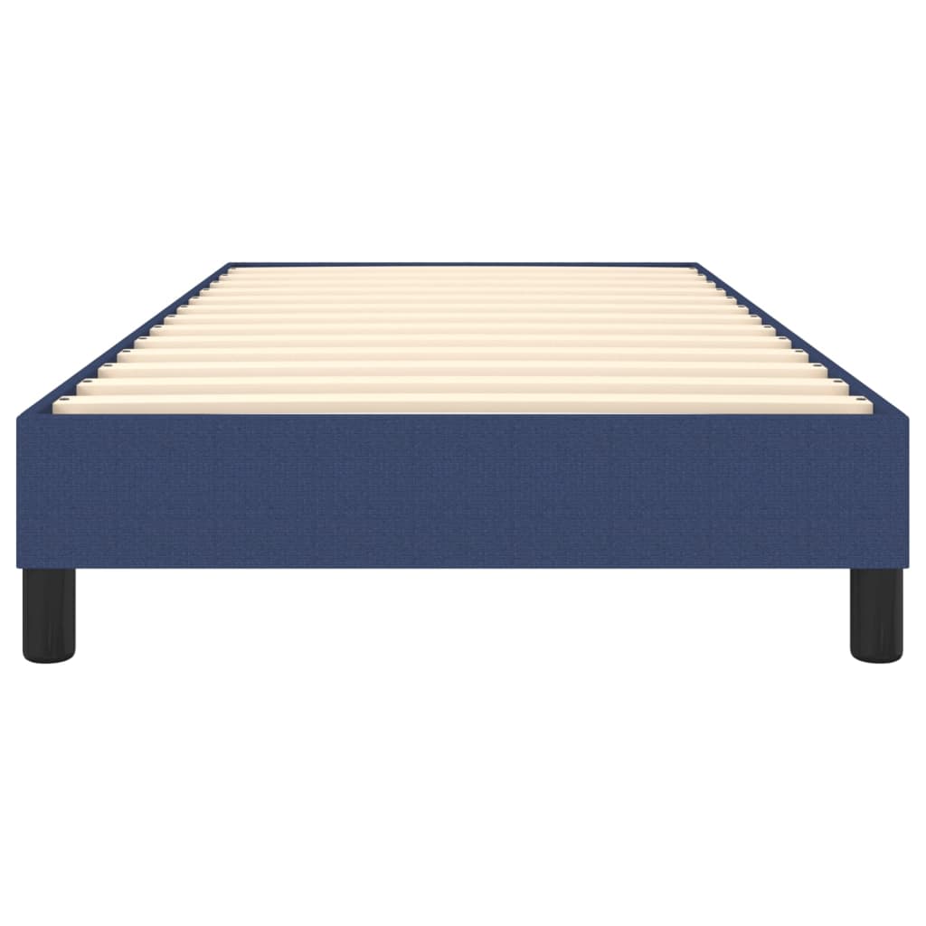 vidaXL Estructura de cama de tela azul 90x190 cm