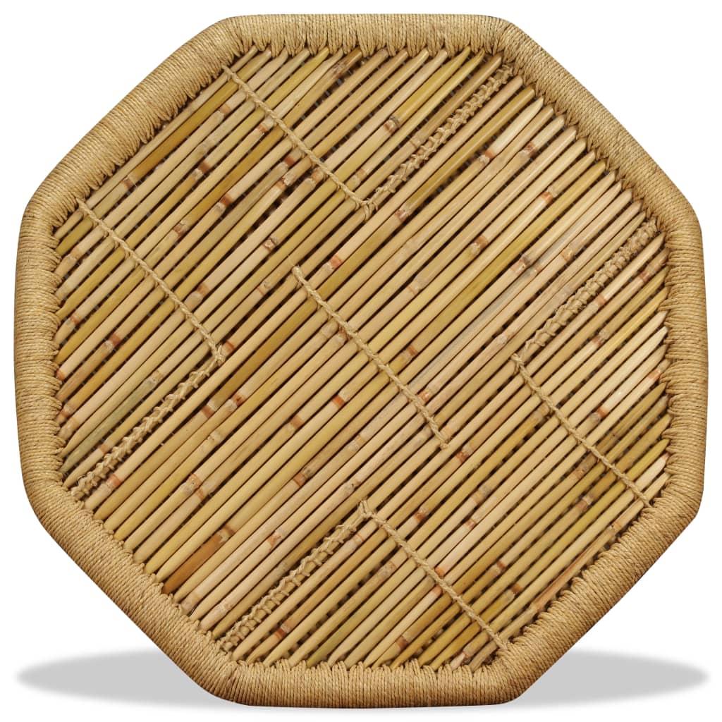 vidaXL Mesa de centro octogonal de bambú 60x60x45 cm