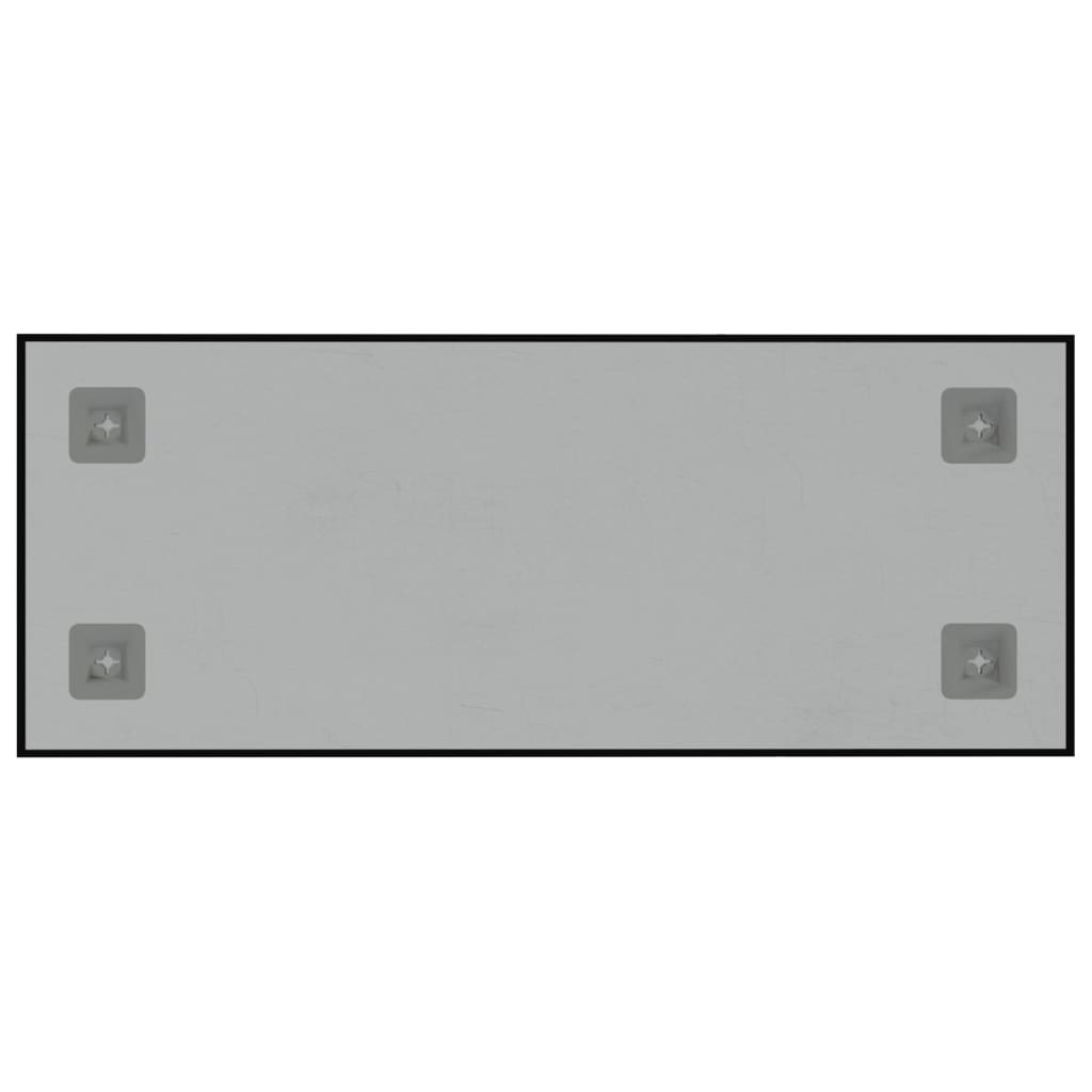 vidaXL Pizarra magnética de pared vidrio templado negro 50x20 cm
